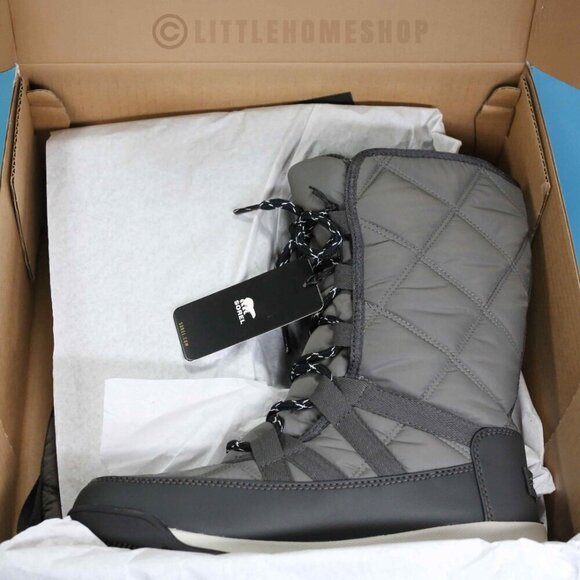 NWT Sorel Whitney II Tall Lace WP Boot in Quarry Gray, Size 7 - Picture 7 of 8